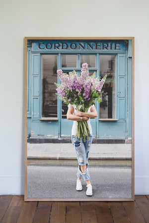 I Saw You Standing There - Carla Coulson Limited Edition Fine Art Print, floral art print, flower photography, interior decor, delphinium