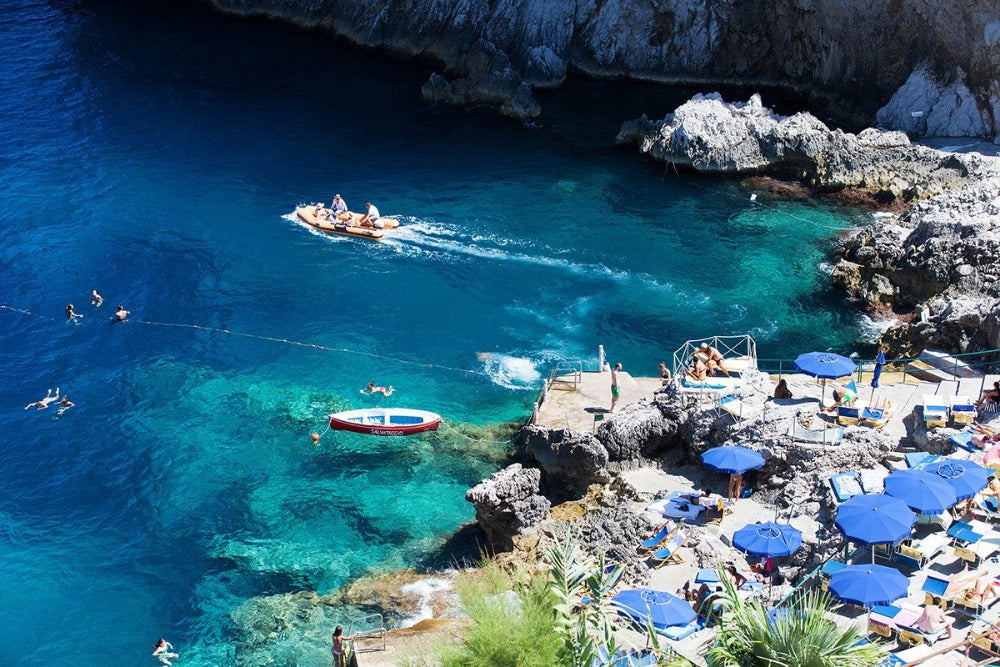 Da Luigi Beach Capri - Carla Coulson Limited Edition Fine Art Print, travel photography, Italy, beaches, beach photography