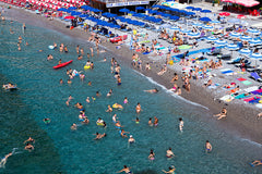 Amalfi in the Swim - Carla Coulson Limited Edition Fine Art Print, travel photography, Italy, beaches, beach photography
