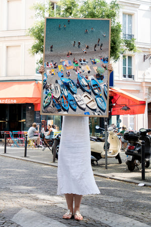 La Praia Beach Praiano - Carla Coulson Limited Edition Fine Art Print, travel photography, Italy, beaches, beach photography