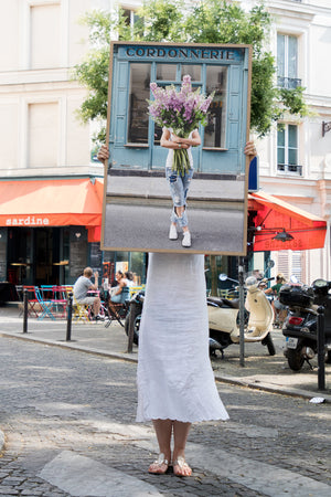 I Saw You Standing There - Carla Coulson Limited Edition Fine Art Print, delphinium, floral art print, flower photography