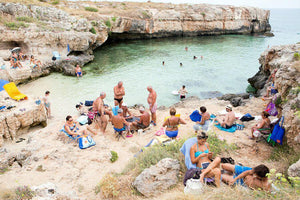 The Card Game - Carla Coulson Limited Edition Fine Art Print, travel photography, Italy, beaches, beach photography