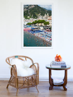 Amalfi Beach - Carla Coulson Limited Edition Fine Art Print, travel photography, Italy, beaches, beach photography, interior design