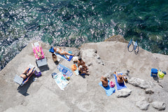 On The Rocks - Carla Coulson Limited Edition Fine Art Print, travel photography, Italy, beaches, beach photography