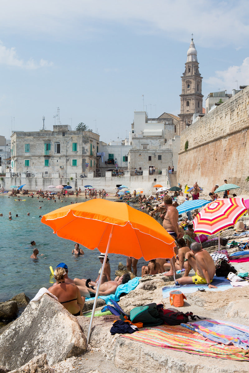 Summer's Day on the Rocks Monopoli - Carla Coulson Limited Edition Fine Art Print, travel photography, Italy, beaches, beach photography