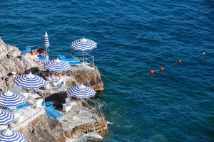 La Scogliera Beach Positano Afternoon - Carla Coulson Limited Edition Fine Art Print, travel photography, Italy, beaches, beach photography