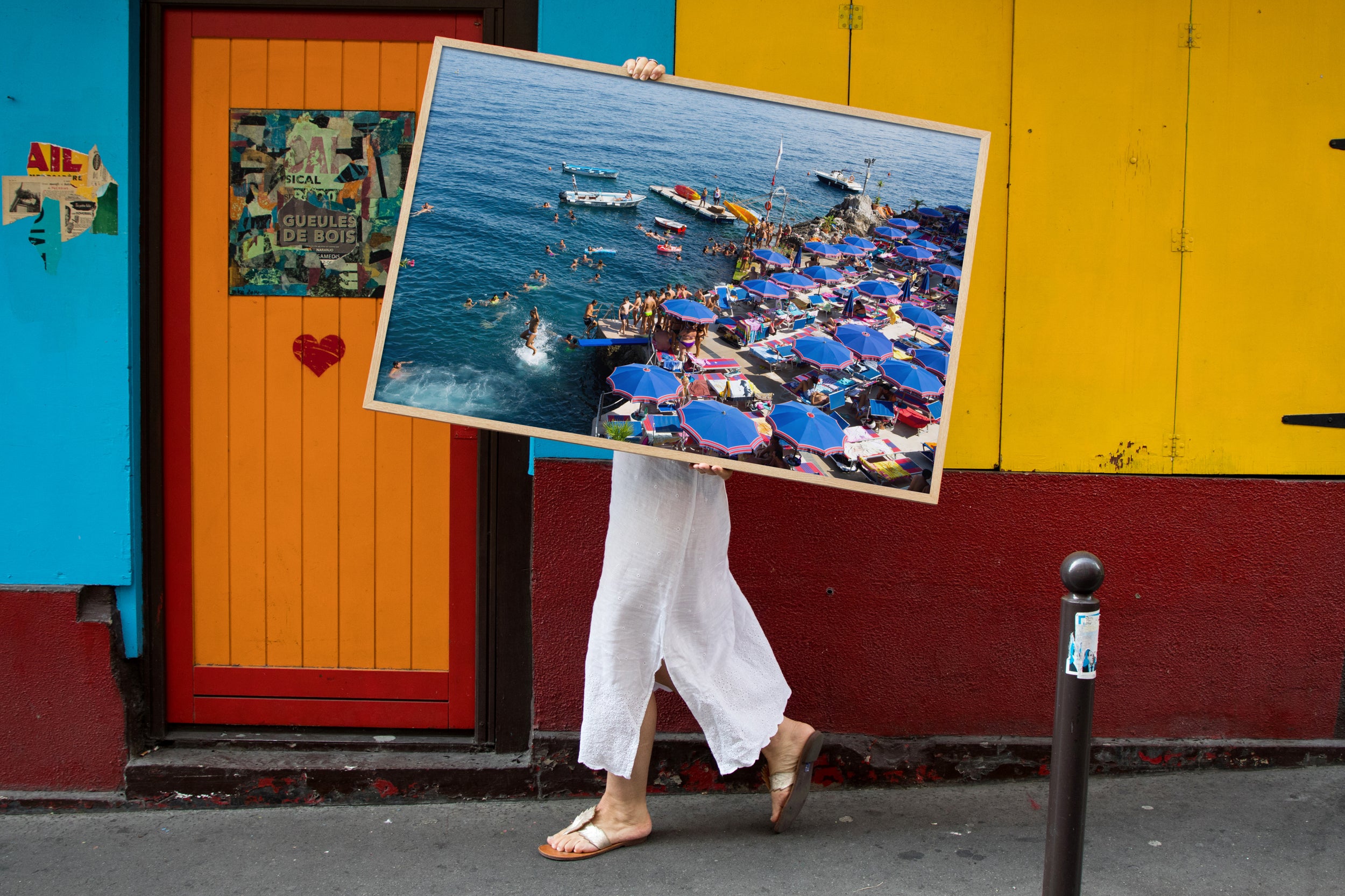 Beach Cowboy - Carla Coulson Limited Edition Fine Art Print, travel photography, Italy, beaches, beach photography