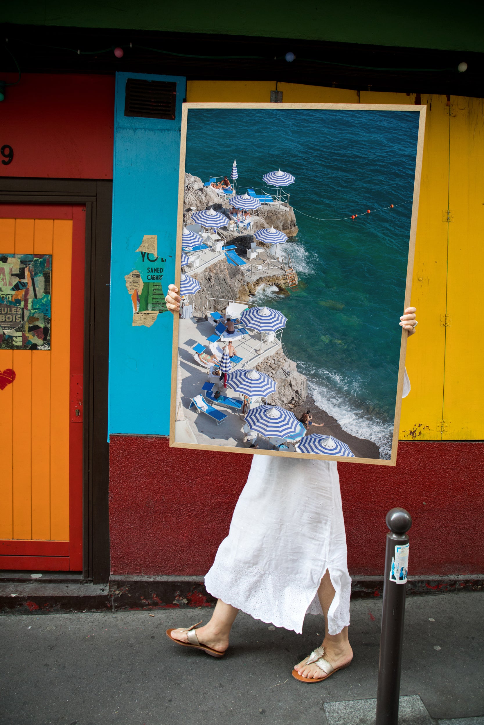 La Scogliera Beach Positano - Carla Coulson Limited Edition Fine Art Print, beaches, travel photography, Italy, beach photography